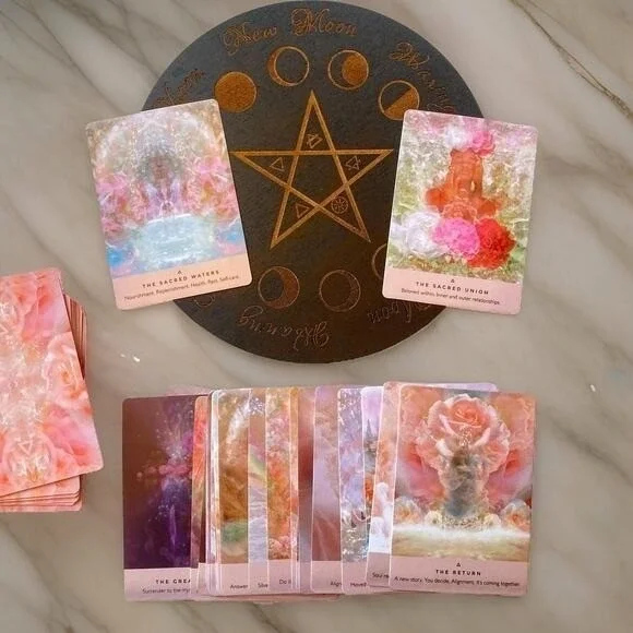 New "The Rose Oracle" Tarot Cards Metaphysical Divination Deck Spell Psychic - Picture 2 of 3